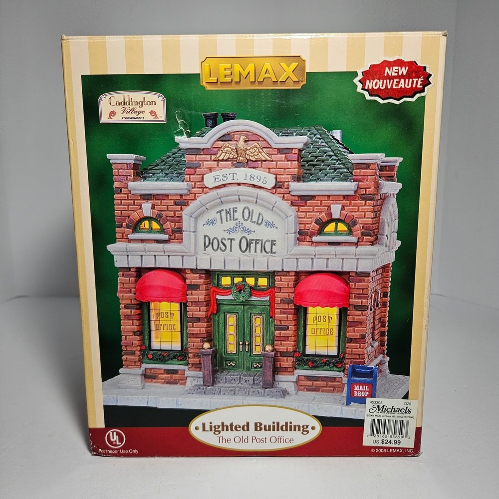 Lemax Caddington Village The Old Post Office Lighted Building 85659 2008 Vintage